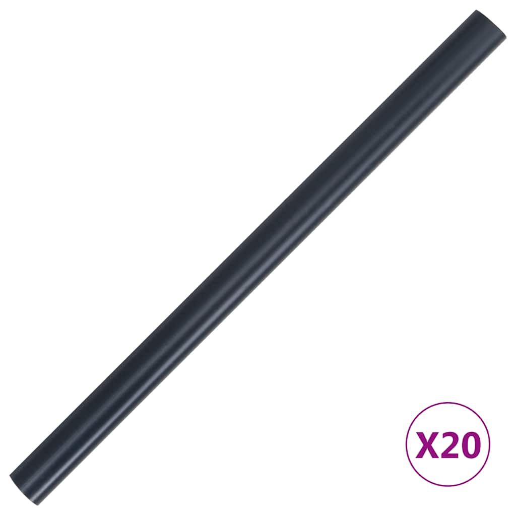 Tuinscherm 35x0,19 m PVC mat donkergrijs is nu te koop bij PeponiXL, paradijselijk wonen!