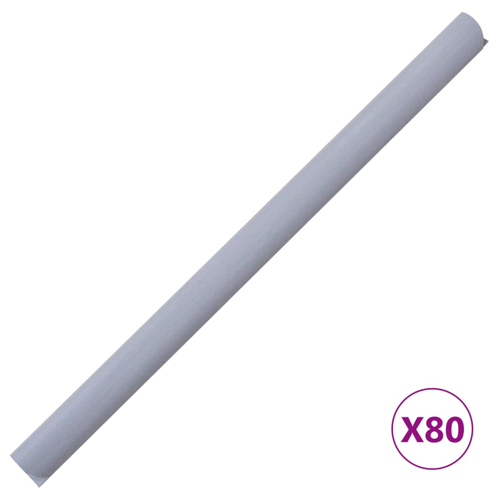 Tuinschermen 4 st 35x0,19 m PVC mat lichtgrijs is nu te koop bij PeponiXL, paradijselijk wonen!