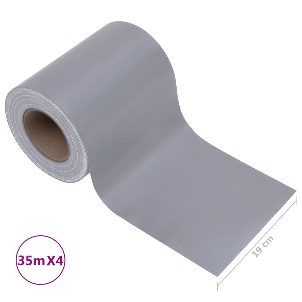 Tuinschermen 4 st 35x0,19 m PVC mat lichtgrijs is nu te koop bij PeponiXL, paradijselijk wonen!