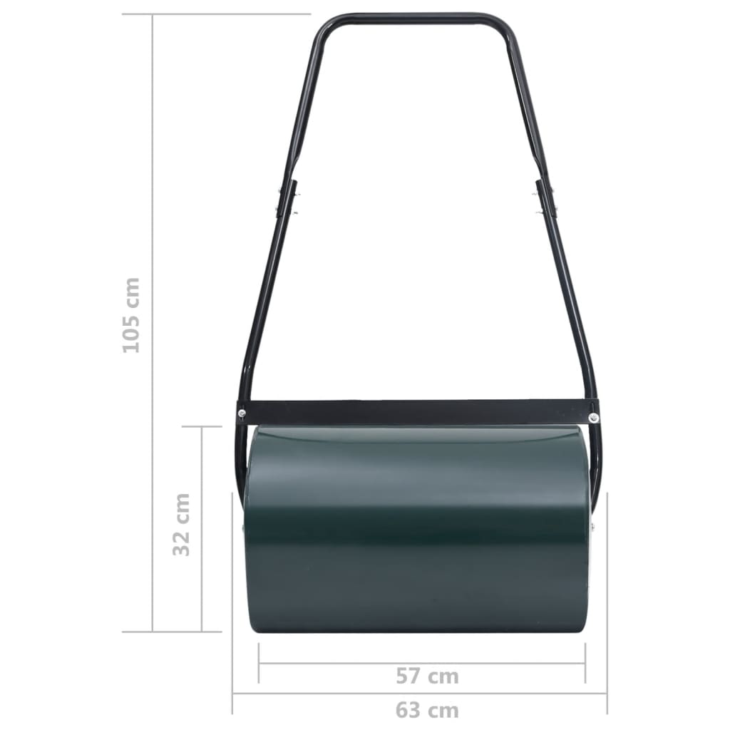 Gazonroller 50 L 63 cm groen en zwart is nu te koop bij PeponiXL, paradijselijk wonen!