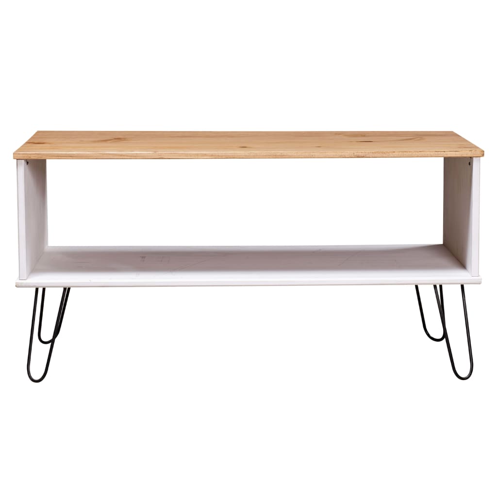 Salontafel New York grenenhout wit en lichthoutkleurig is nu te koop bij PeponiXL, paradijselijk wonen!