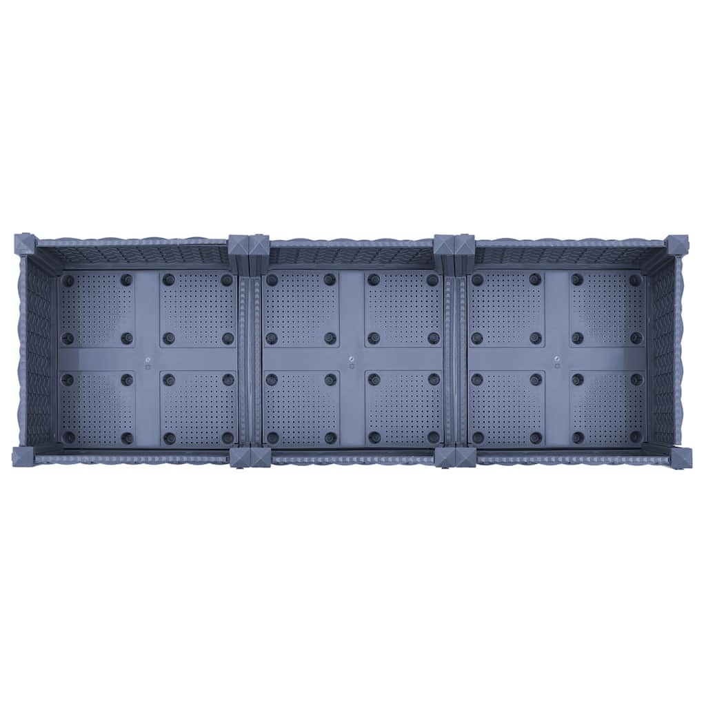 Plantenbak verhoogd 120x40x23 cm polypropyleen is nu te koop bij PeponiXL, paradijselijk wonen!