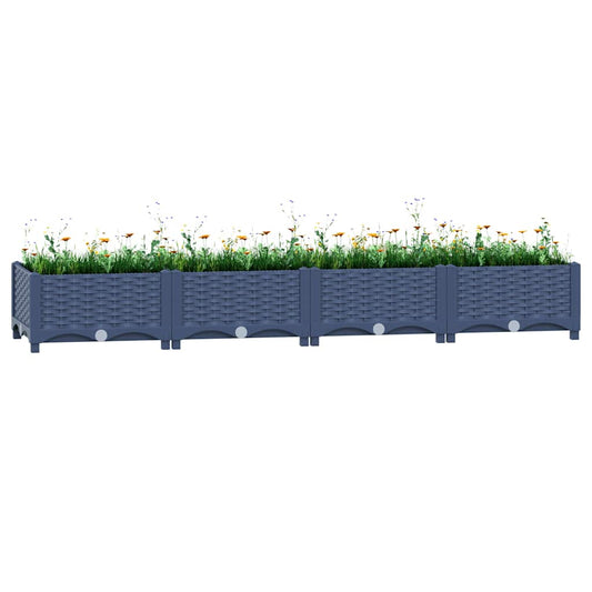 Plantenbak verhoogd 160x40x23 cm polypropyleen is nu te koop bij PeponiXL, paradijselijk wonen!