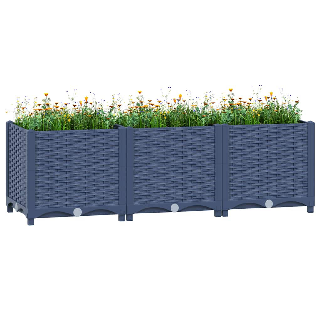 Plantenbak verhoogd 120x40x38 cm polypropyleen is nu te koop bij PeponiXL, paradijselijk wonen!