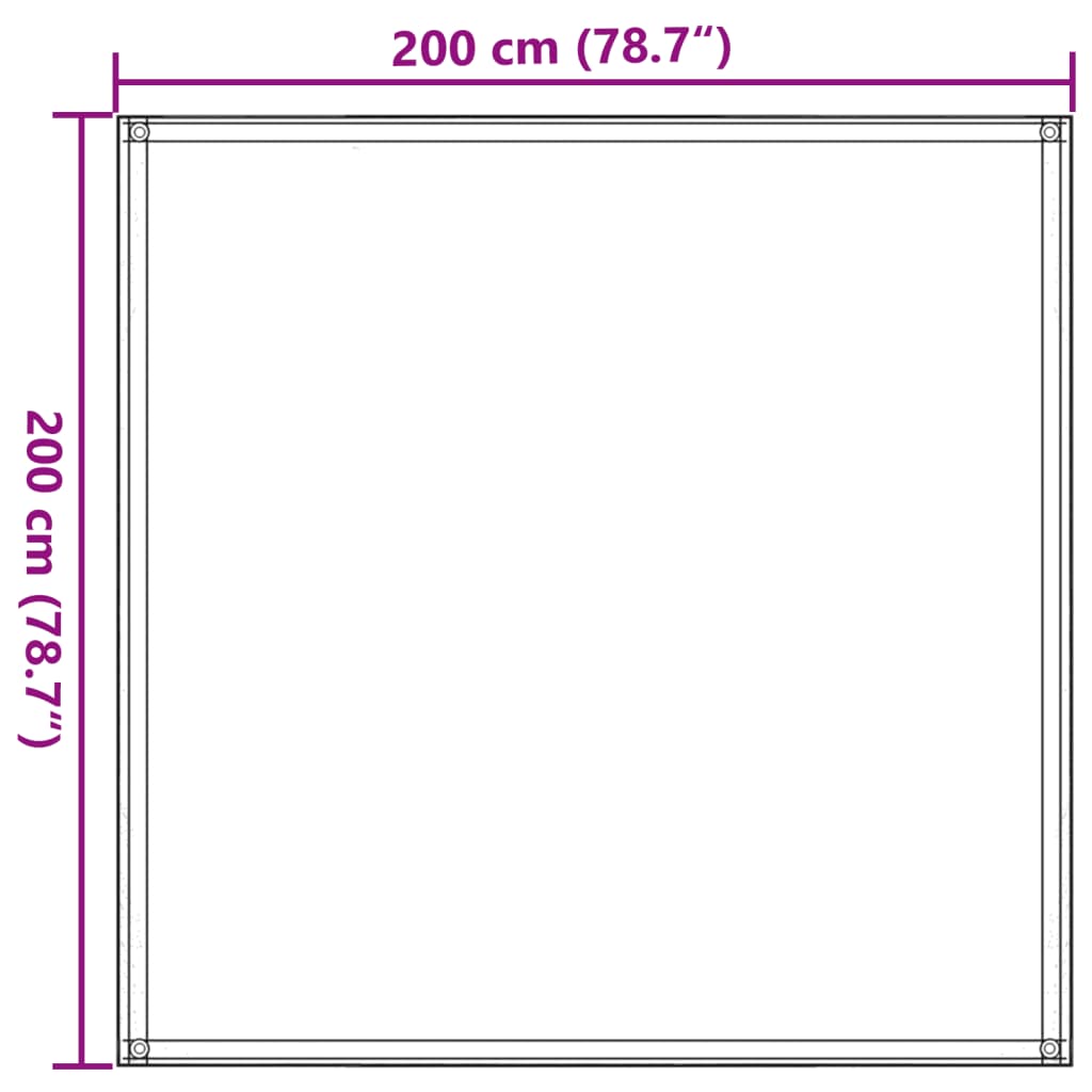 Tenttapijt 200x200 cm donkergroen is nu te koop bij PeponiXL, paradijselijk wonen!