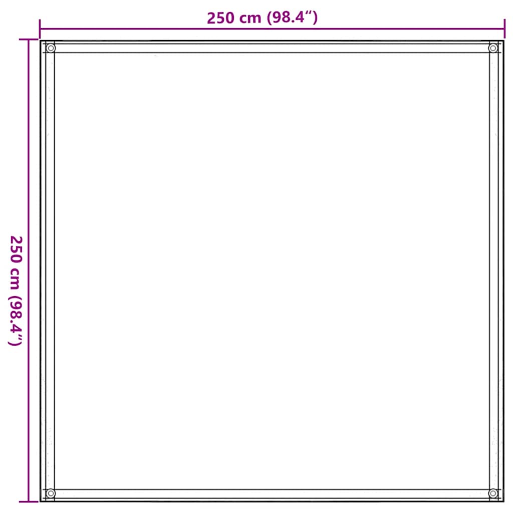Tenttapijt 250x250 cm HDPE blauw is nu te koop bij PeponiXL, paradijselijk wonen!