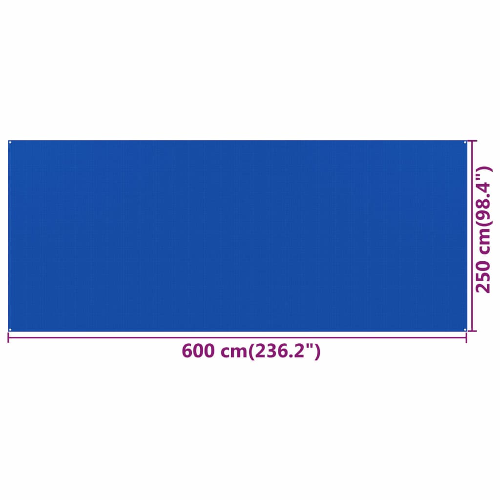 Tenttapijt 250x600 cm HDPE blauw is nu te koop bij PeponiXL, paradijselijk wonen!