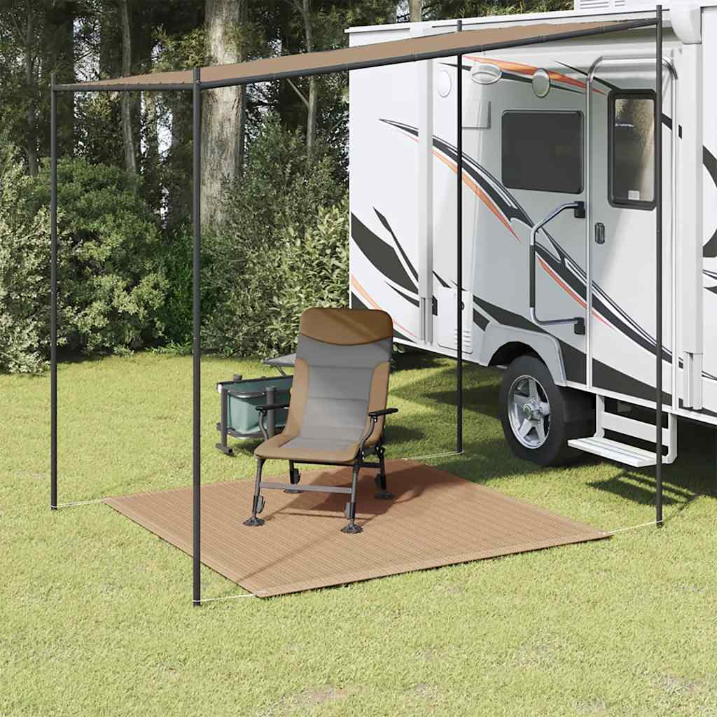 Tenttapijt 200x200 cm taupe