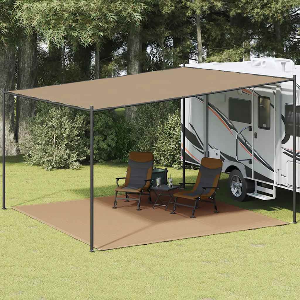 Tenttapijt 400x400 cm taupe is nu te koop bij PeponiXL, paradijselijk wonen!