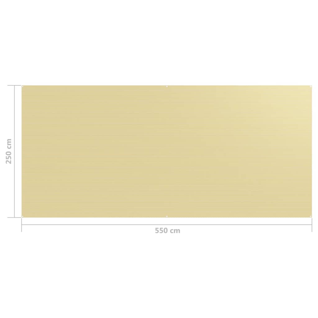 Tenttapijt 250x550 cm beige is nu te koop bij PeponiXL, paradijselijk wonen!