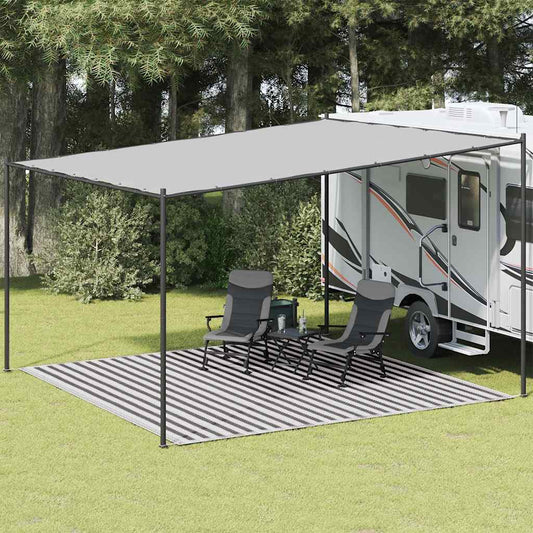 Tenttapijt 400x400 cm HDPE antracietkleurig en wit is nu te koop bij PeponiXL, paradijselijk wonen!
