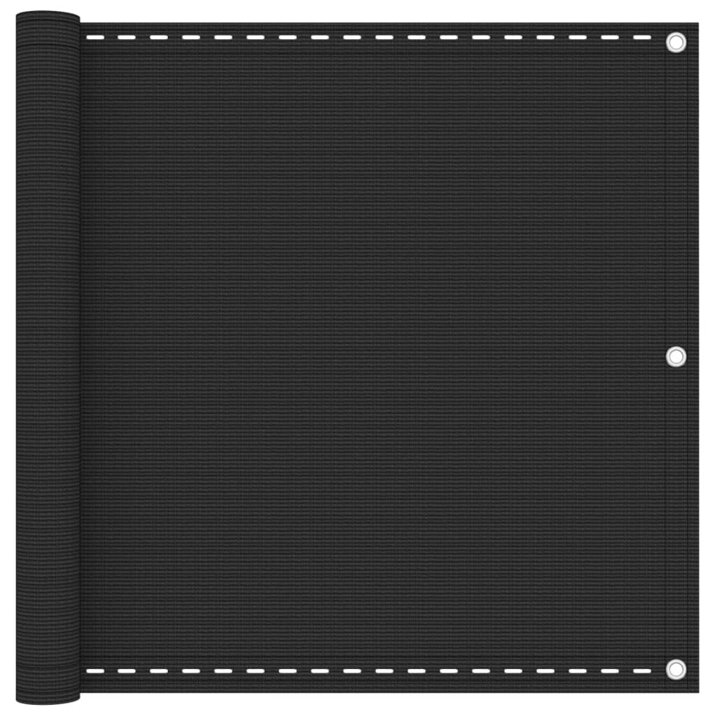 Balkonscherm 90x500 cm HDPE antracietkleurig is nu te koop bij PeponiXL, paradijselijk wonen!