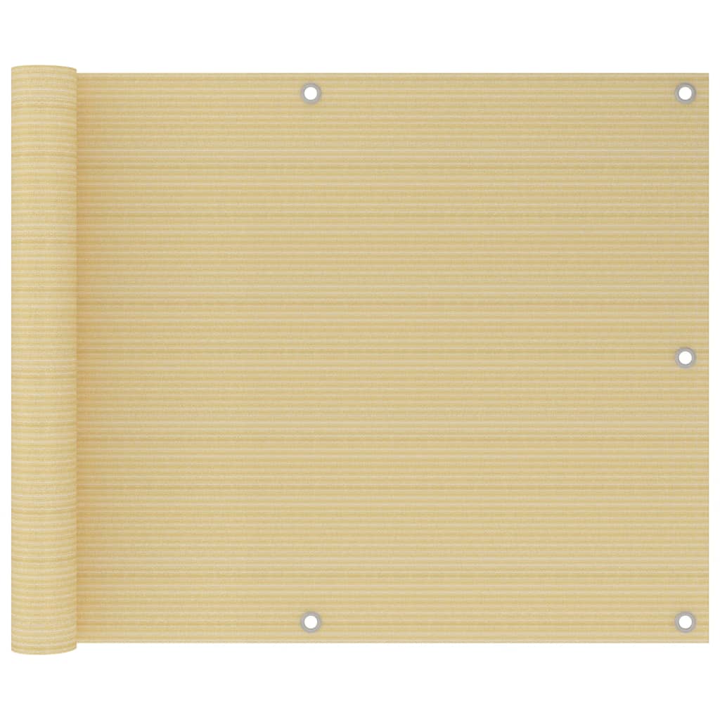 Balkonscherm 75x300 cm HDPE beige is nu te koop bij PeponiXL, paradijselijk wonen!
