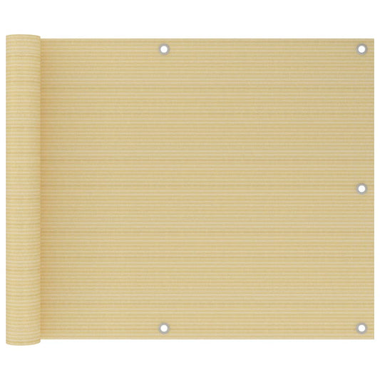 Balkonscherm 75x300 cm HDPE beige is nu te koop bij PeponiXL, paradijselijk wonen!