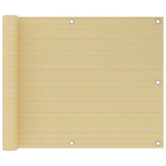 Balkonscherm 75x400 cm HDPE beige is nu te koop bij PeponiXL, paradijselijk wonen!