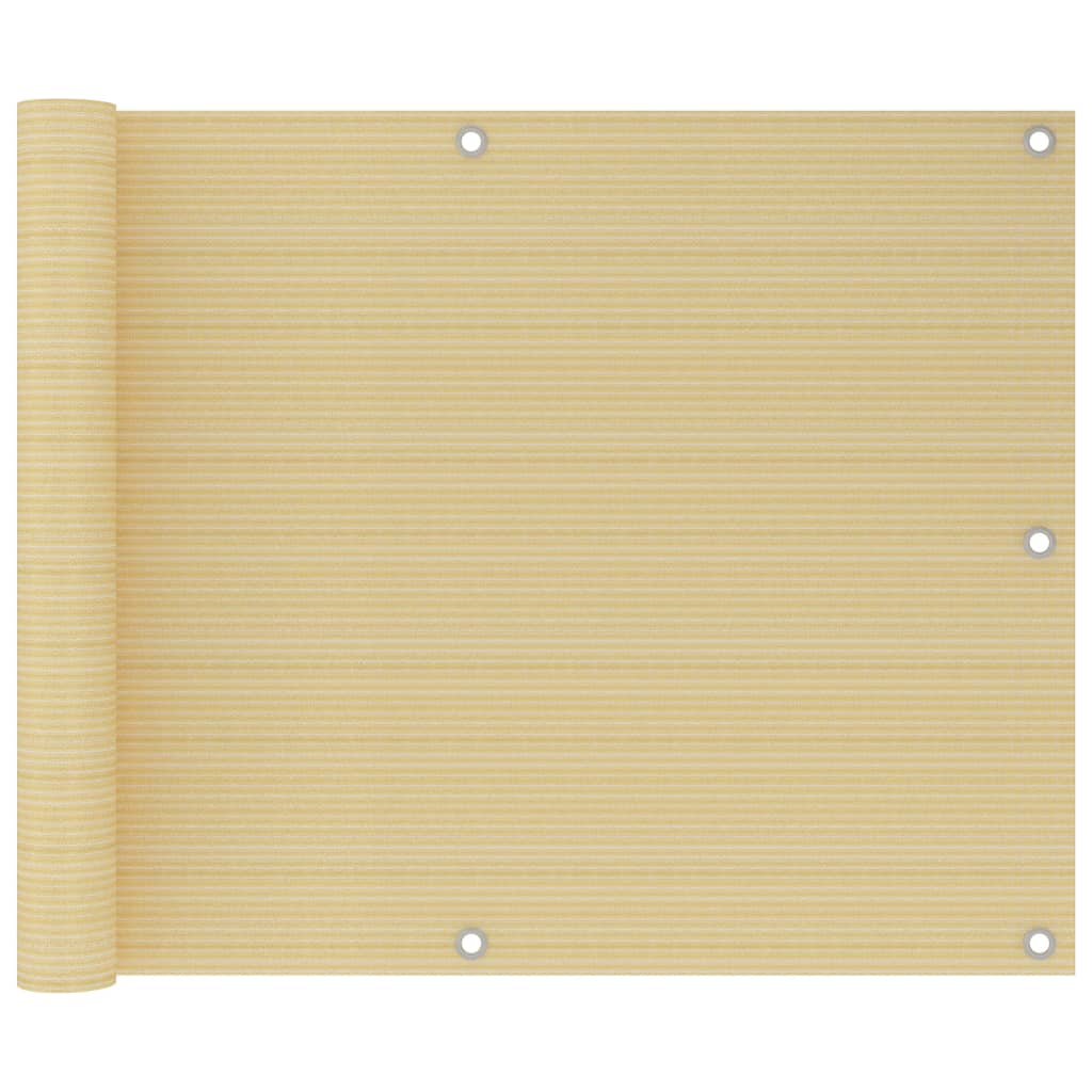 Balkonscherm 75x500 cm HDPE beige is nu te koop bij PeponiXL, paradijselijk wonen!