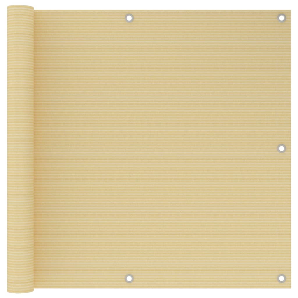 Balkonscherm 90x300 cm HDPE beige is nu te koop bij PeponiXL, paradijselijk wonen!