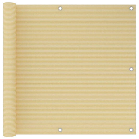 Balkonscherm 90x300 cm HDPE beige is nu te koop bij PeponiXL, paradijselijk wonen!