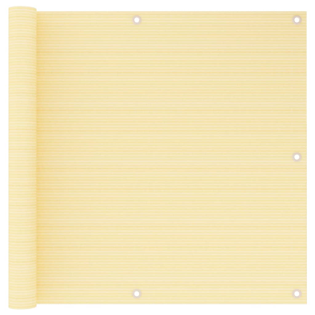Balkonscherm 90x500 cm HDPE beige is nu te koop bij PeponiXL, paradijselijk wonen!
