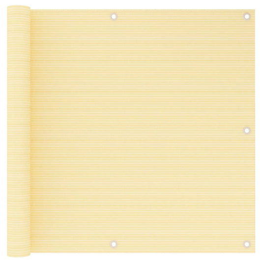 Balkonscherm 90x600 cm HDPE beige is nu te koop bij PeponiXL, paradijselijk wonen!
