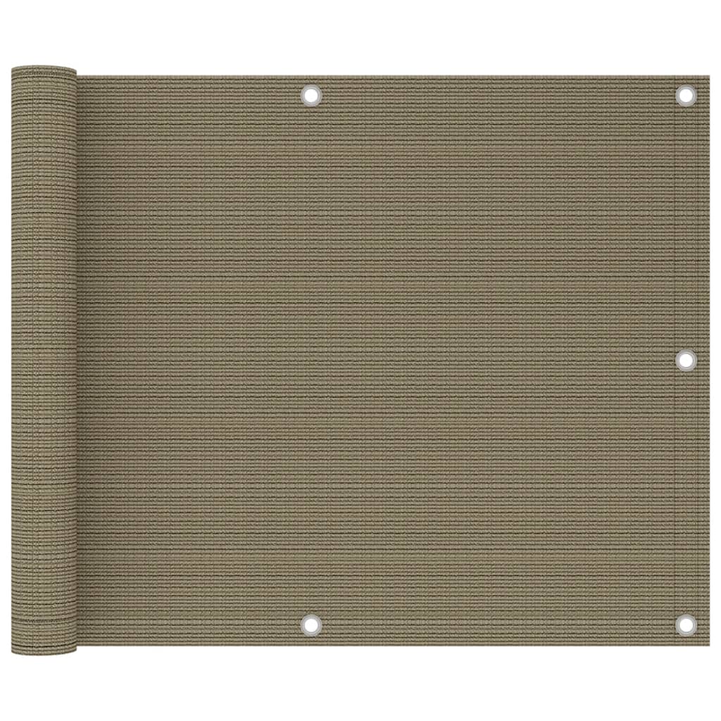 Balkonscherm 75x300 cm HDPE taupe is nu te koop bij PeponiXL, paradijselijk wonen!