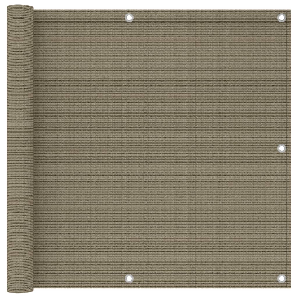 Balkonscherm 90x300 cm HDPE taupe is nu te koop bij PeponiXL, paradijselijk wonen!