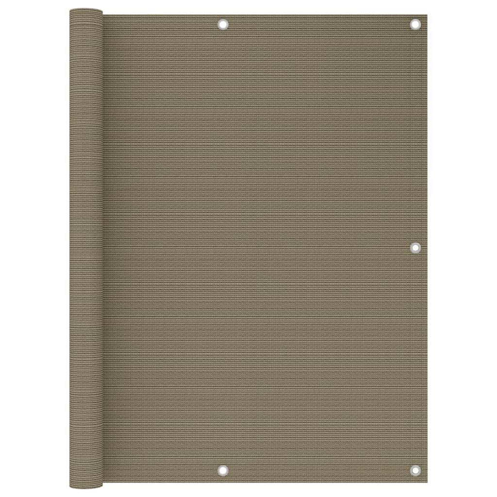 Balkonscherm 120x500 cm HDPE taupe is nu te koop bij PeponiXL, paradijselijk wonen!