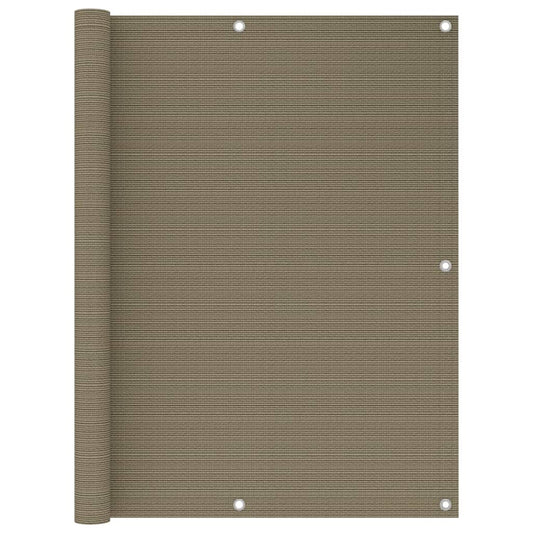 Balkonscherm 120x500 cm HDPE taupe is nu te koop bij PeponiXL, paradijselijk wonen!