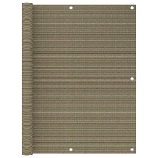 Balkonscherm 120x600 cm HDPE taupe is nu te koop bij PeponiXL, paradijselijk wonen!