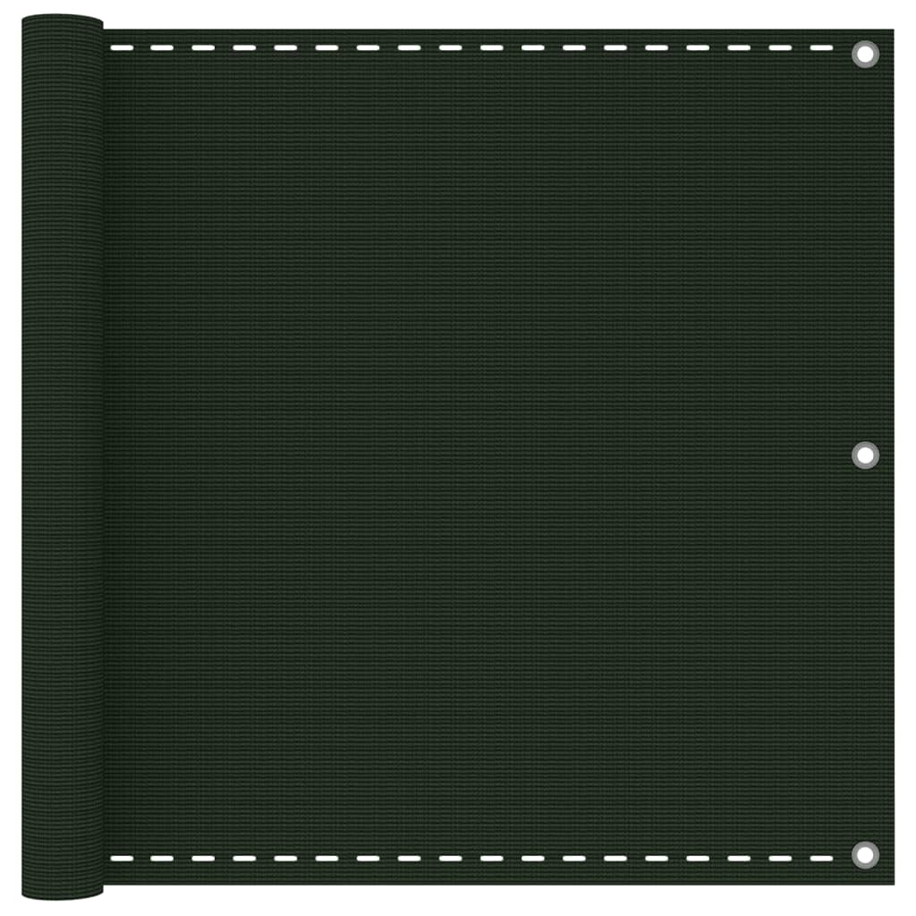 Balkonscherm 90x600 cm HDPE donkergroen is nu te koop bij PeponiXL, paradijselijk wonen!