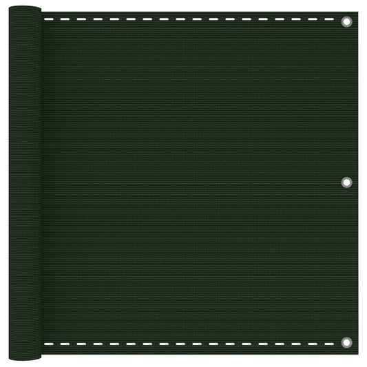 Balkonscherm 90x600 cm HDPE donkergroen is nu te koop bij PeponiXL, paradijselijk wonen!