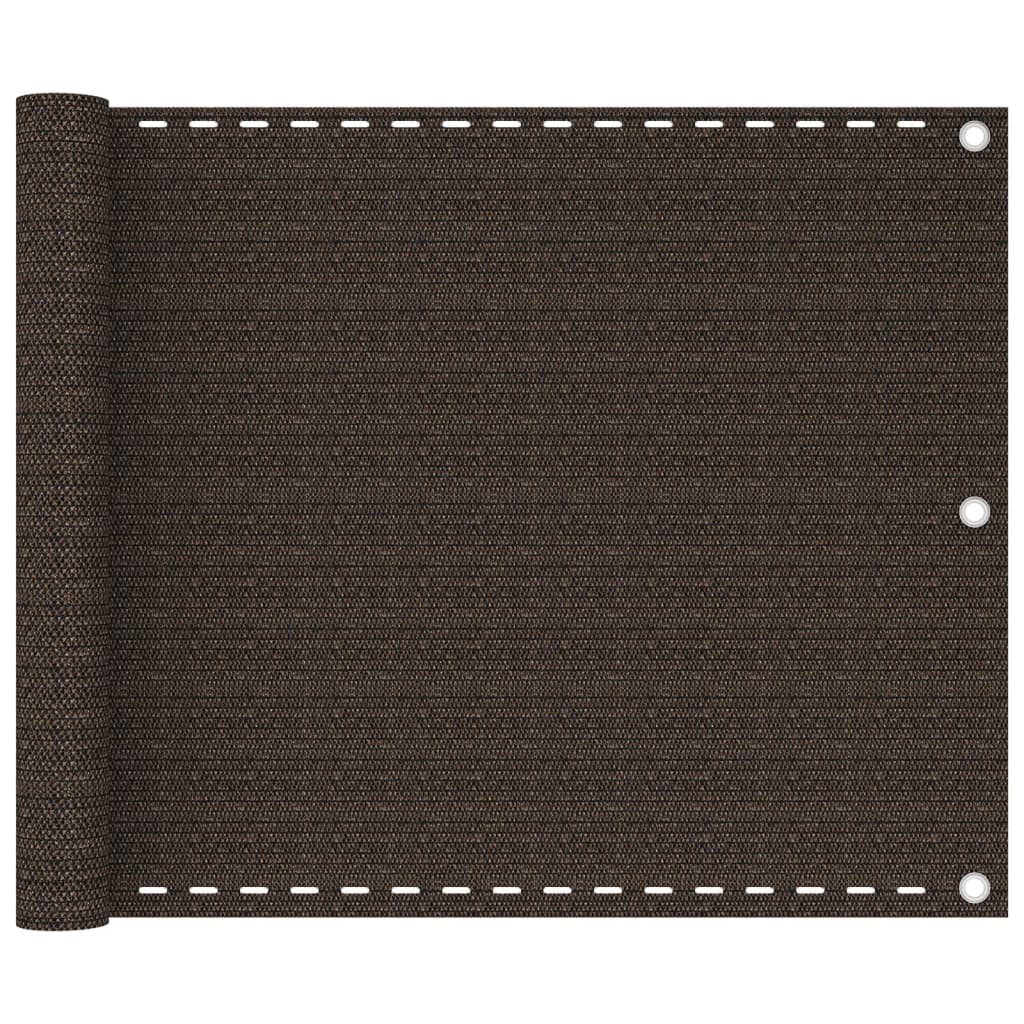 Balkonscherm 75x300 cm HDPE bruin is nu te koop bij PeponiXL, paradijselijk wonen!