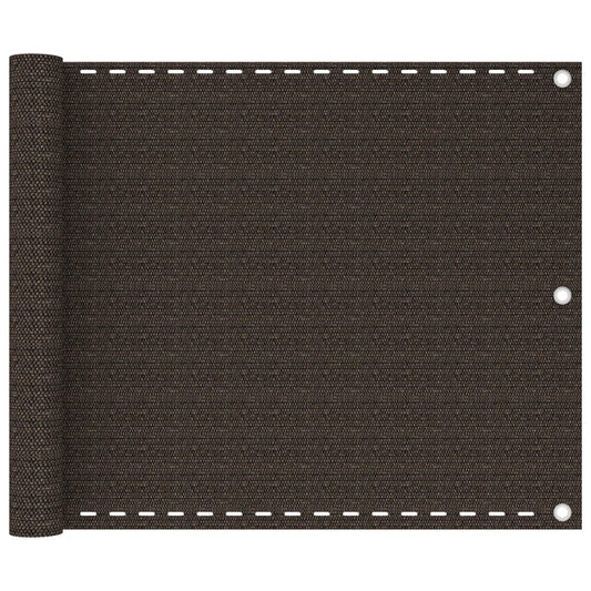 Balkonscherm 75x300 cm HDPE bruin is nu te koop bij PeponiXL, paradijselijk wonen!