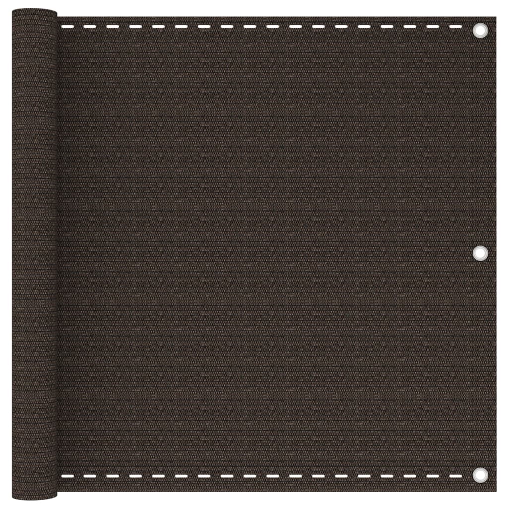 Balkonscherm 90x400 cm HDPE bruin is nu te koop bij PeponiXL, paradijselijk wonen!