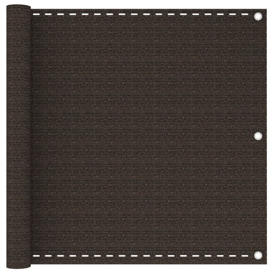 Balkonscherm 90x400 cm HDPE bruin is nu te koop bij PeponiXL, paradijselijk wonen!