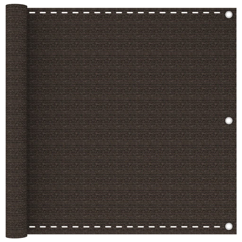 Balkonscherm 90x600 cm HDPE bruin is nu te koop bij PeponiXL, paradijselijk wonen!