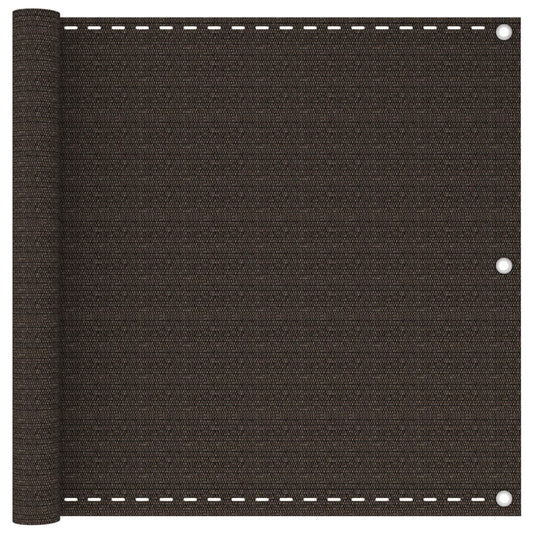 Balkonscherm 90x600 cm HDPE bruin is nu te koop bij PeponiXL, paradijselijk wonen!