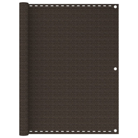Balkonscherm 120x600 cm HDPE bruin is nu te koop bij PeponiXL, paradijselijk wonen!