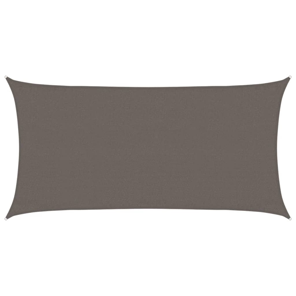 Zonnezeil 160 g/m² 3x6 m HDPE antracietkleurig is nu te koop bij PeponiXL, paradijselijk wonen!