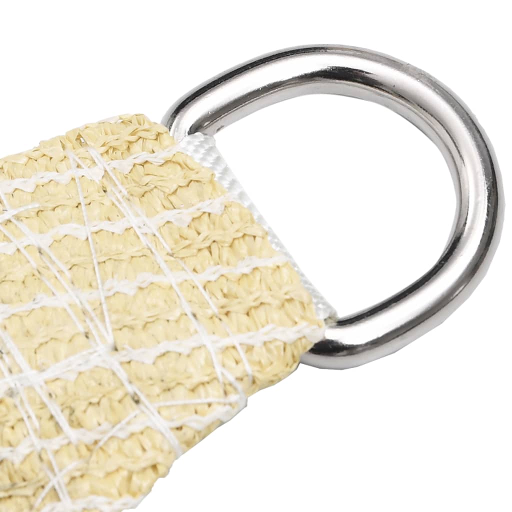 Zonnezeil 160 g/m² 3x3x3 m HDPE beige is nu te koop bij PeponiXL, paradijselijk wonen!