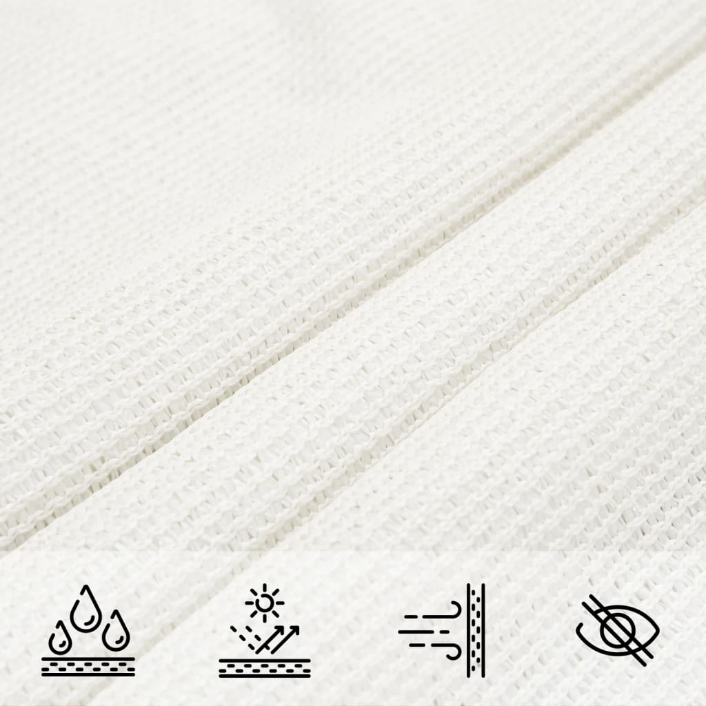 Zonnezeil 160 g/m² 4x4x5,8 m HDPE wit is nu te koop bij PeponiXL, paradijselijk wonen!