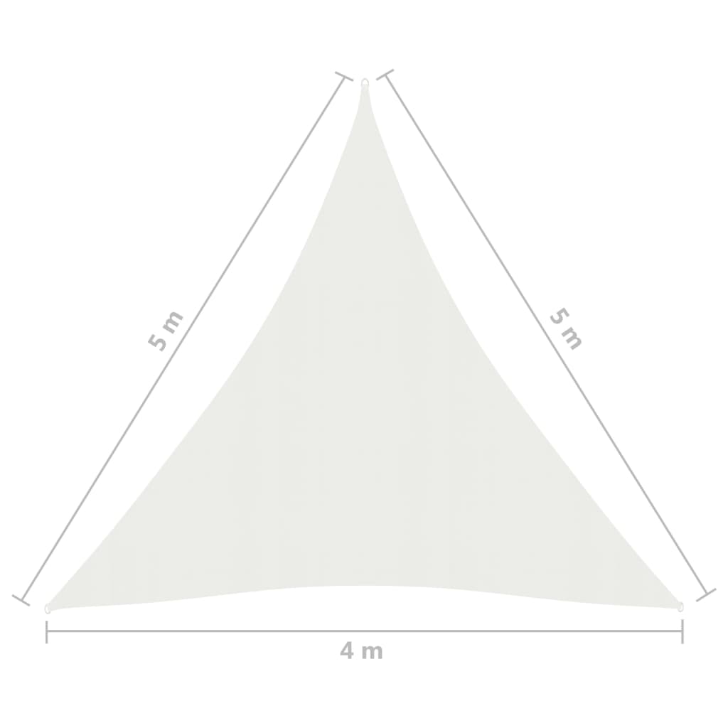 Zonnezeil 160 g/m² 4x5x5 m HDPE wit is nu te koop bij PeponiXL, paradijselijk wonen!