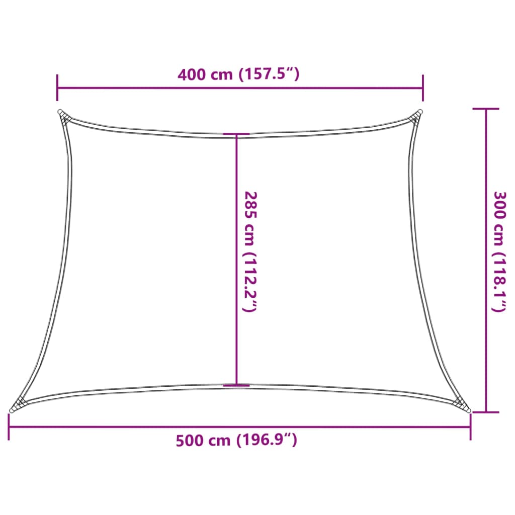 Zonnezeil 160 g/m² 4/5x3 m HDPE wit is nu te koop bij PeponiXL, paradijselijk wonen!