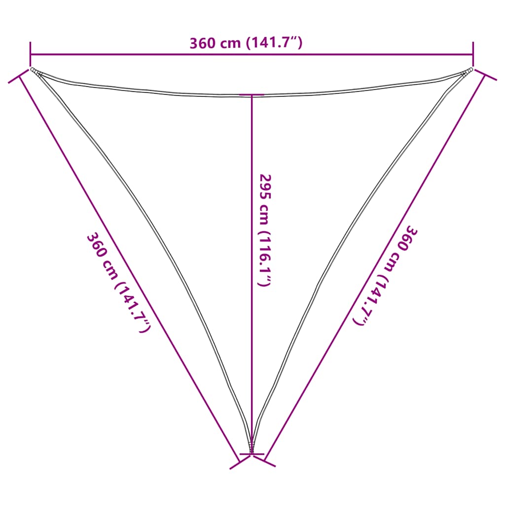 Zonnezeil 160 g/m² 3,6x3,6x3,6 m HDPE lichtgroen is nu te koop bij PeponiXL, paradijselijk wonen!