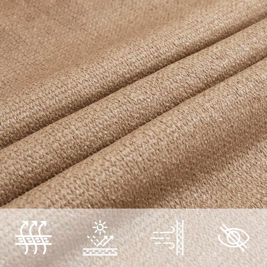 Zonnezeil 160 g/m² 2,5x4,5 m HDPE taupe is nu te koop bij PeponiXL, paradijselijk wonen!