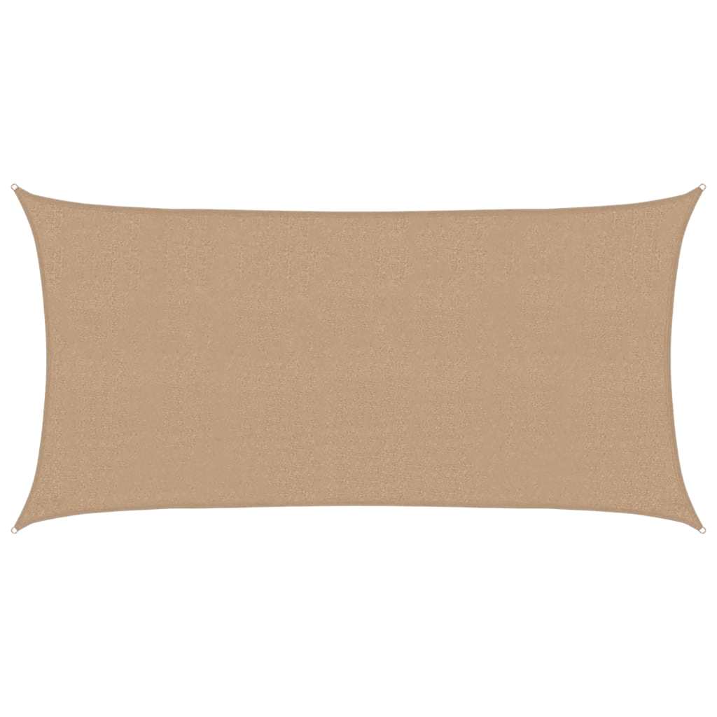 Zonnezeil 160 g/m² 2,5x5 m HDPE taupe is nu te koop bij PeponiXL, paradijselijk wonen!