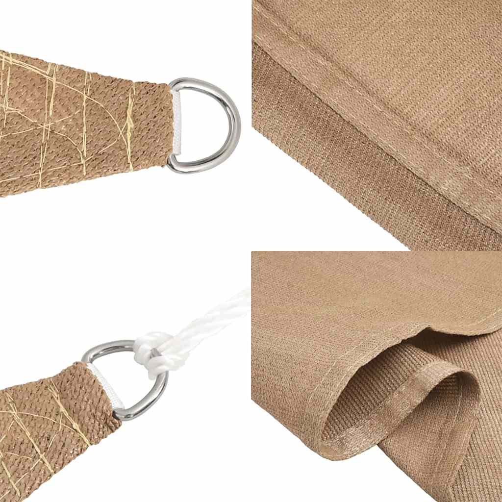 Zonnezeil 160 g/m² 2,5x5 m HDPE taupe is nu te koop bij PeponiXL, paradijselijk wonen!