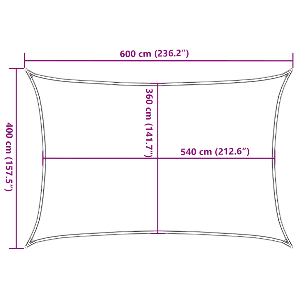Zonnezeil 160 g/m² 4x6 m HDPE taupe is nu te koop bij PeponiXL, paradijselijk wonen!