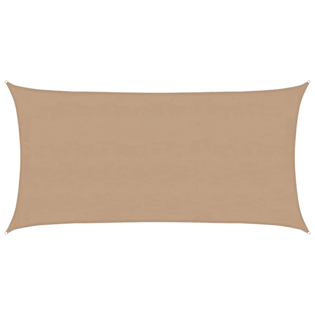 Zonnezeil 160 g/m² 4x7 m HDPE taupe is nu te koop bij PeponiXL, paradijselijk wonen!