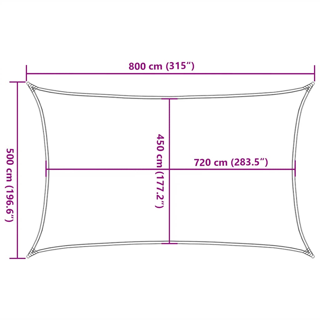 Zonnezeil 160 g/m² 5x8 m HDPE taupe is nu te koop bij PeponiXL, paradijselijk wonen!